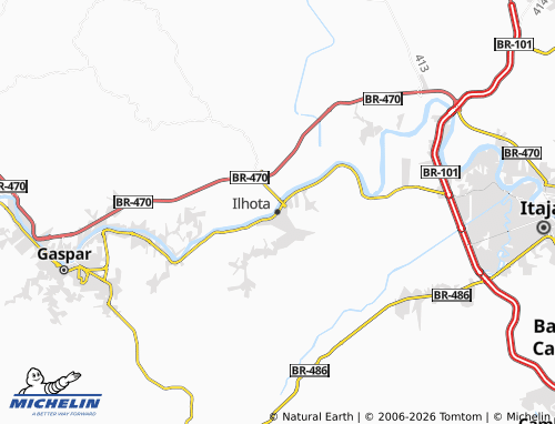 Mappa MICHELIN Ilhota - ViaMichelin