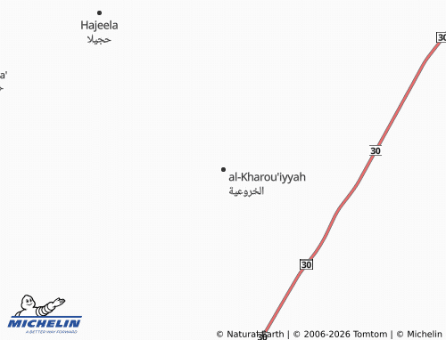 Carte MICHELIN al-Kharou'iyyah - ViaMichelin