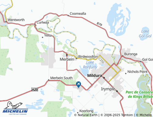 MICHELIN-Landkarte Birdwoodton - ViaMichelin