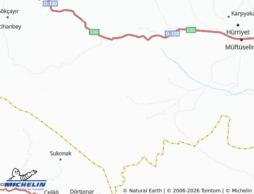 MICHELIN Çetinsu map - ViaMichelin