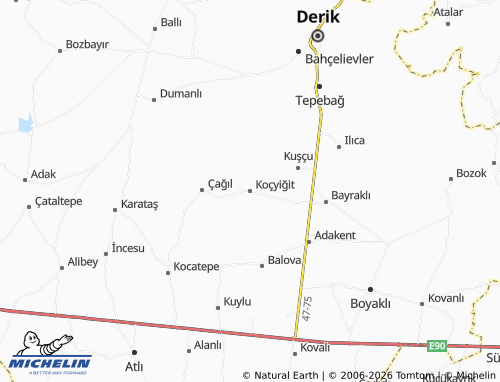 Mapa MICHELIN Koçyiğit - ViaMichelin