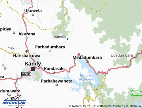 Mappa MICHELIN Lunuketiyamaditta - ViaMichelin