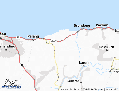 MICHELIN Tlogoretno map - ViaMichelin