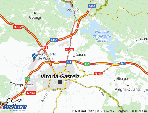 MICHELIN-Landkarte Durana - ViaMichelin