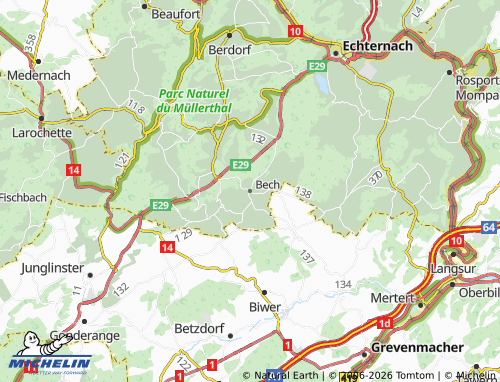 MICHELIN-Landkarte Bech - ViaMichelin