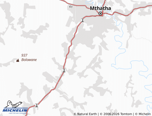 MICHELIN-Landkarte Ntshele - ViaMichelin
