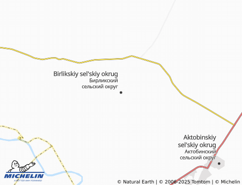 MICHELIN Birlikskiy sel'skiy okrug map - ViaMichelin