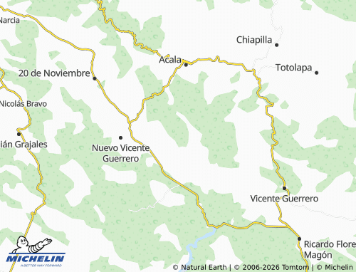 MICHELIN El Calvario map - ViaMichelin