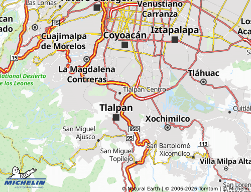 Kaart MICHELIN Niño Jesús - ViaMichelin
