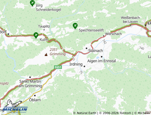 MICHELIN Trautenfels map - ViaMichelin