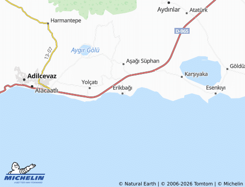 MICHELIN Erikbağı map - ViaMichelin
