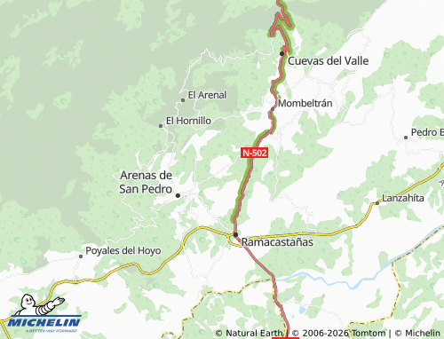 MICHELIN La Parra map - ViaMichelin
