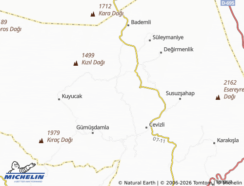 MICHELIN Salihler map - ViaMichelin