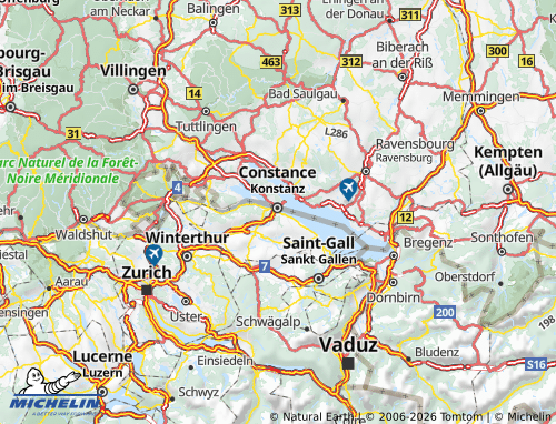 MICHELIN-Landkarte Kreuzlingen - ViaMichelin