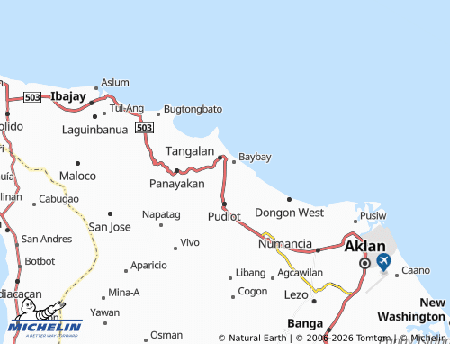 MICHELIN Tondog map - ViaMichelin