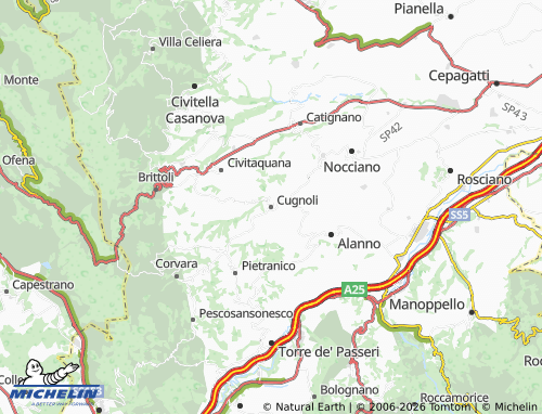 Mapa MICHELIN Cugnoli - ViaMichelin