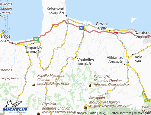 MICHELIN Voukolies map - ViaMichelin