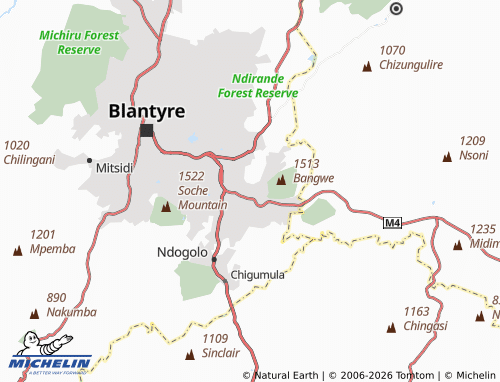 Mappa MICHELIN Bangwe West - ViaMichelin