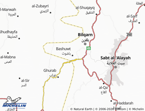 Mapa MICHELIN Bashuwt - ViaMichelin