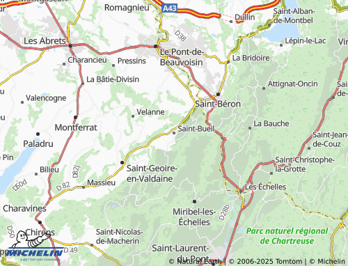 MICHELIN Saint-Bueil map - ViaMichelin