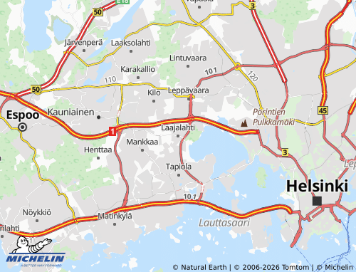 MICHELIN-Landkarte Laajalahti - ViaMichelin
