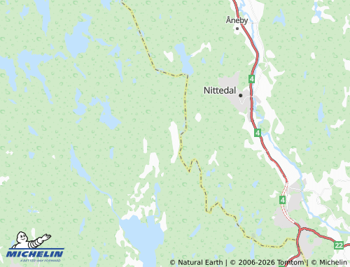 Mappa MICHELIN Movatn - ViaMichelin
