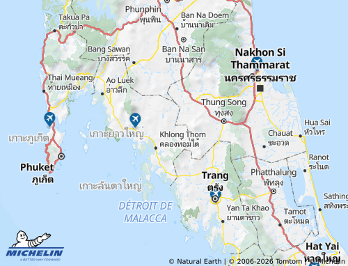 MICHELIN Amphoe Lam Thap map - ViaMichelin
