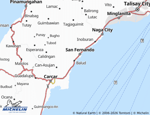 MICHELIN Panadtaran map - ViaMichelin