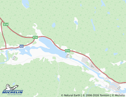 Mapa MICHELIN Borgsjöbyn - ViaMichelin