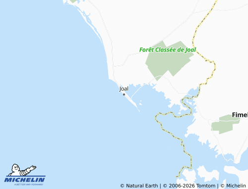 MICHELIN Joal map - ViaMichelin
