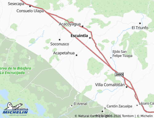 Mappa MICHELIN Jardines de Acapetahua - ViaMichelin