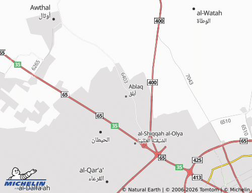 MICHELIN-Landkarte Ablaq - ViaMichelin