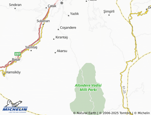 MICHELIN Altındere map - ViaMichelin
