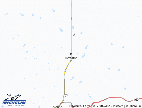 Mapa MICHELIN Howard - ViaMichelin
