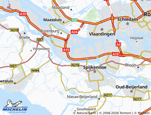 Kaart MICHELIN Botlek - ViaMichelin