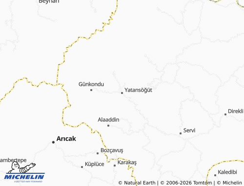 Mappa MICHELIN Yatansöğüt - ViaMichelin