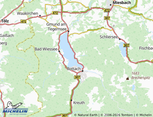 Mappa MICHELIN Tegernsee - ViaMichelin