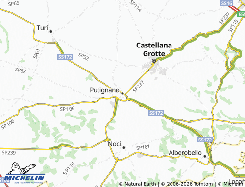 Mapa MICHELIN Putignano - ViaMichelin