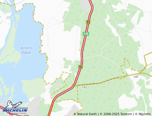 MICHELIN Kliniska Wielkie map - ViaMichelin