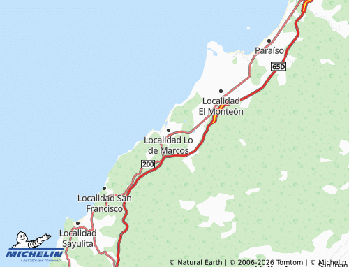MICHELIN Flores Magón map - ViaMichelin