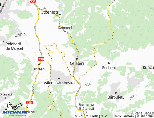 MICHELIN Cetățeni map - ViaMichelin