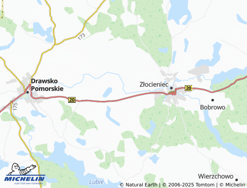 MICHELIN Rzęśnica map - ViaMichelin
