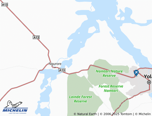 MICHELIN Namtari-Manga map - ViaMichelin
