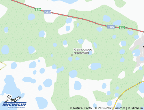 MICHELIN Krasnousovo map - ViaMichelin