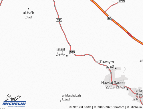 Mappa MICHELIN al-Wasta - ViaMichelin