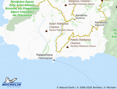Mappa MICHELIN Spaniakos - ViaMichelin