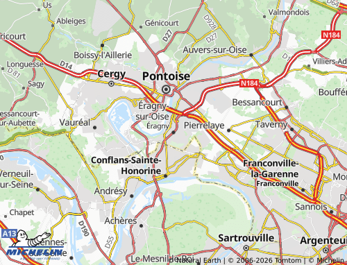 Mapa MICHELIN Eragny - ViaMichelin