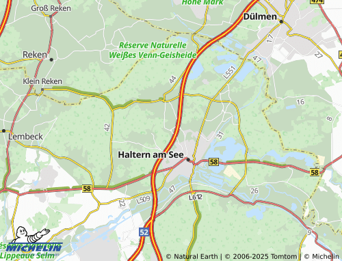 MICHELIN Hennewig map - ViaMichelin