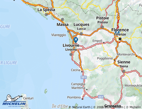 Carte MICHELIN Livourne - ViaMichelin