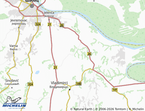 Mapa MICHELIN Kujavica - ViaMichelin